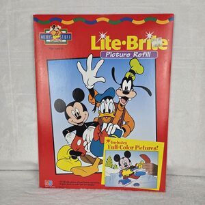 Vintage Lite-Brite Disney Mickey Picture Refill MB New Sealed